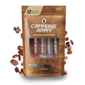 CAFFEINE ARMY Variety Pack | Comprehensive Functional Coffee with MCTs, CoQ10, Collagen and Adaptogens: Clean Energy + Supports Daily Attention, No Jitters or Crash |12 Stick (4.02 oz)