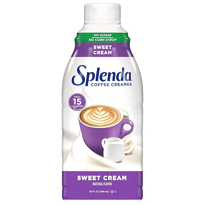 SPLENDA Sugar Free Sweet Cream Coffee Creamer, 32 Fl Oz (Pack of 2)