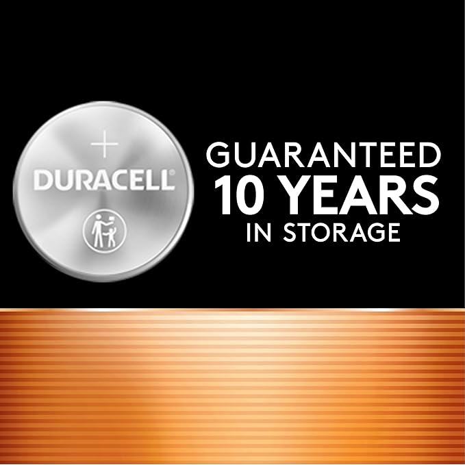 Duracell 2032 Lithium Battery, 4 Count (Pack of 1), Compatible with AirTag, Child Safety Features, Key Fob, CR2032 3V Cell