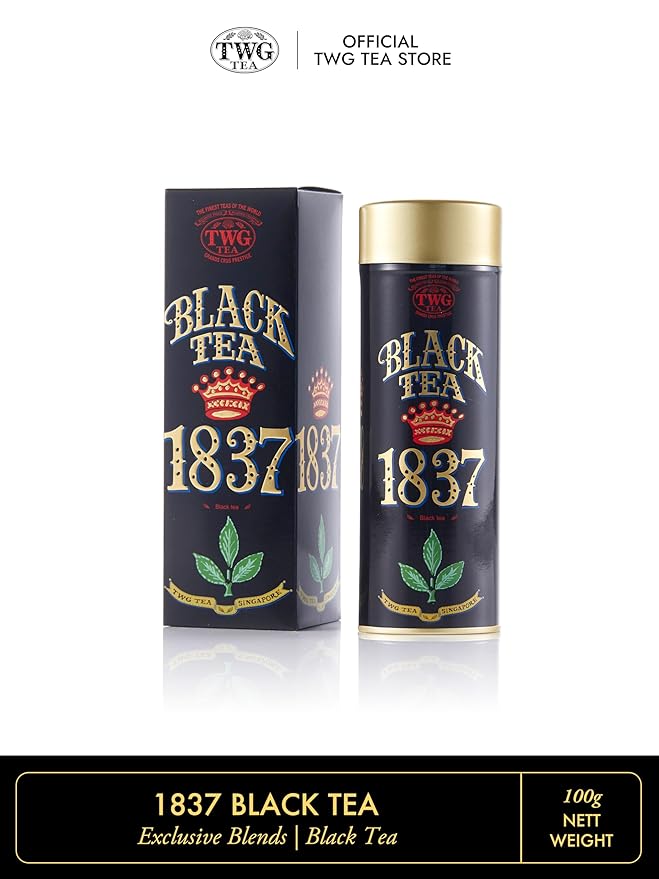 TWG Tea | 1837 Black Tea | Black Tea | Fruits & Flowers | Haute Couture Tin, 100g | Gift Set