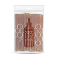 Bees Knees Clover Raw Honey Sticks, 50 Count of Raw Honey Sticks for Tea, Made in the USA, Sweet & Delicious, Pure & All Natural, Unfiltered & Gluten Free, 50 Straws