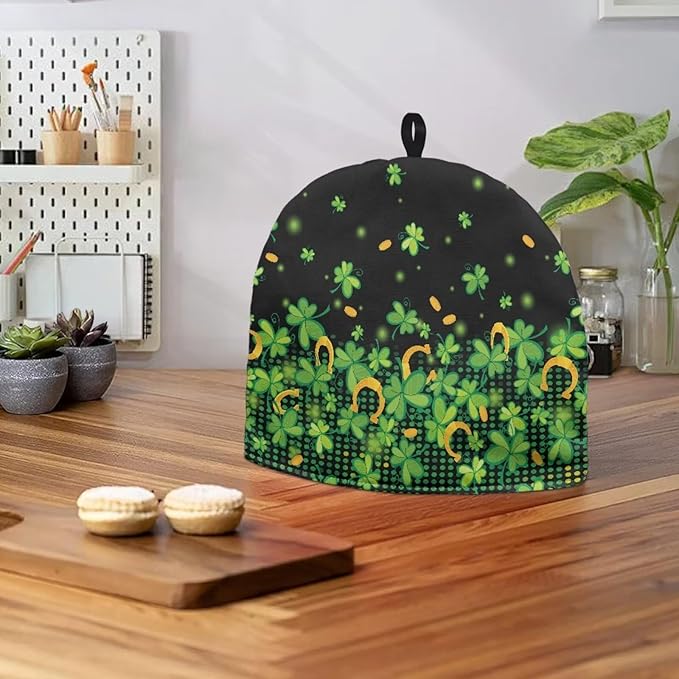 St. Patrick's Day Tea Cozy for Teapot Insulated Green Lucky Tea Cosy for Teapot Home Decor Tea Pot Cozy for Keeping Warm