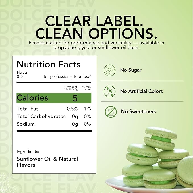 Dolce Flav Natural Lime Extract – 2 Ounce Oil-Soluble Kosher, Sugar-Free, Concentrated Citrus Lime Flavor for Candy, Chocolates & Desserts, Includes Measured Dropper