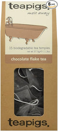 Teapigs Chocolate Flake Herbal Tea Bags Made With Whole Leaves (6 Packs of 15 Tea bags)