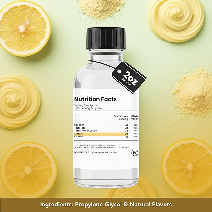 Dolce Flav Natural Yuzu Flavoring – Bright, Citrusy Japanese Lemon-Grapefruit Taste | 2 oz Extract for Baking, Beverages & Desserts | Graduated Dropper Included | Water-Soluble & Kosher | Made in USA