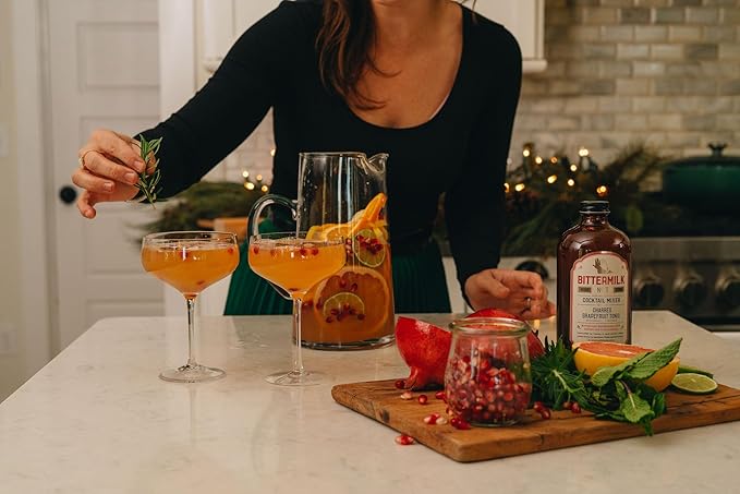 Bittermilk No.5 Charred Grapefruit Tonic with Bulls Bay Sea Salt – All Natural Handcrafted Cocktail Mixer – Margarita Mix, Cocktail Mixer