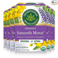 Traditional Medicinals Tea, Organic Smooth Move, Relieves Occasional Constipation, Senna, 96 Tea Bags (6 Pack)