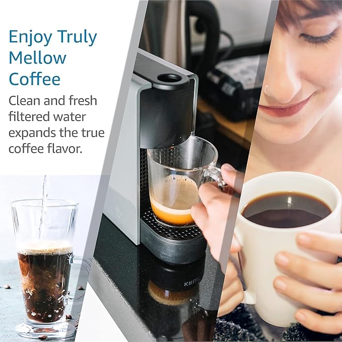 AQUA CREST Coffee Water Filter, Compatible with De'Longhi® Filter, DLS C002 De'Longhi® Water Filter, ECAM/EPAM/ETAM All Series, EC680, 2 Packs