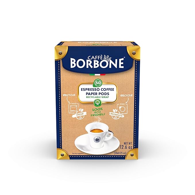 Caffè Borbone Espresso Paper Pods (50 Count) - Variety Pack, Single-Serve ESE Pods Roasted in Italy