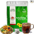 Orangic Mullein Detox Tea for Lungs,Smoker,Respiratory Support-Pure Mullein Leaf Herbal Tea for Lung Cleanse,18 Premium Herbs Blend,Breath Easy Tea,Caffeine Free,100% Natural,30 Tea Bags