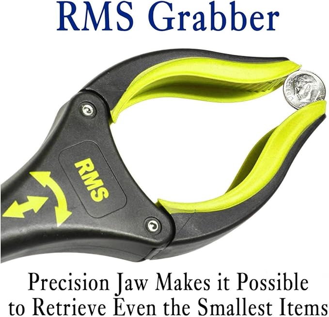 RMS 2-Pack 34 Inch and 21 Inch Grabber Reacher with Rotating Jaw - Mobility Aid Reaching Assist Tool