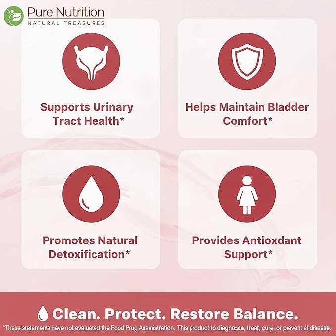 Pure Nutrition Cranberry Extract with Amla & Probiotics |120 Caps | Cranberry Extract Supports Healthy Urinary Tract Function* | Non GMO