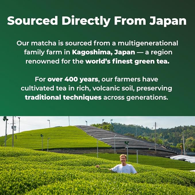 Tenzo Single Serve Matcha Green Tea Powder - Matcha Powder Single Serve Sticks - Organic Matcha Green - Ceremonial Grade Sweet Blend Matcha (10 Count)