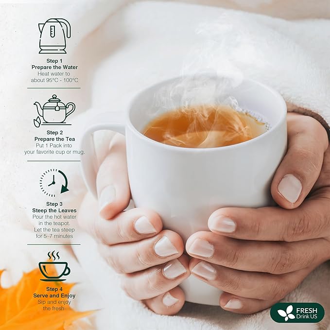 FreshDrinkUS, Oregano Leaf Tea | 135 Tea Bags – Pure Herbal Infusion from Origanum vulgare - Naturally Bold & Aromatic Flavor - Premium Quality, Sustainably Sourced. Vegan