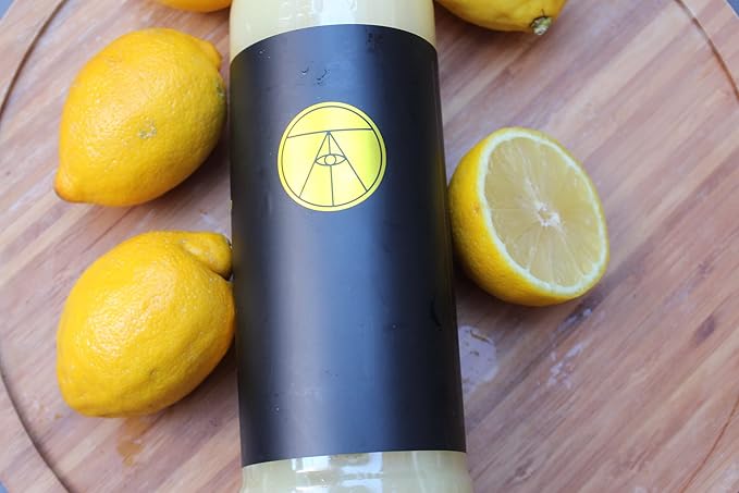Twisted Alchemy Cold Pressed Fresh Juice For Craft Cocktails -Fresh, All Natural, Hand Squeezed Lemon Juice Cocktail Mixer - (25 Oz Bottle, Pack Of 3) - Preservative Free, Non-GMO, 100% Pure -
