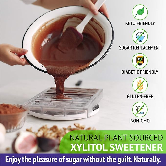 Xlear XyloSweet Plant Sourced Xylitol Sweetener - Pure Natural Sugar Substitute, Granules, Non-GMO, Gluten-Free, 5 Pound Bag (Pack of 1)