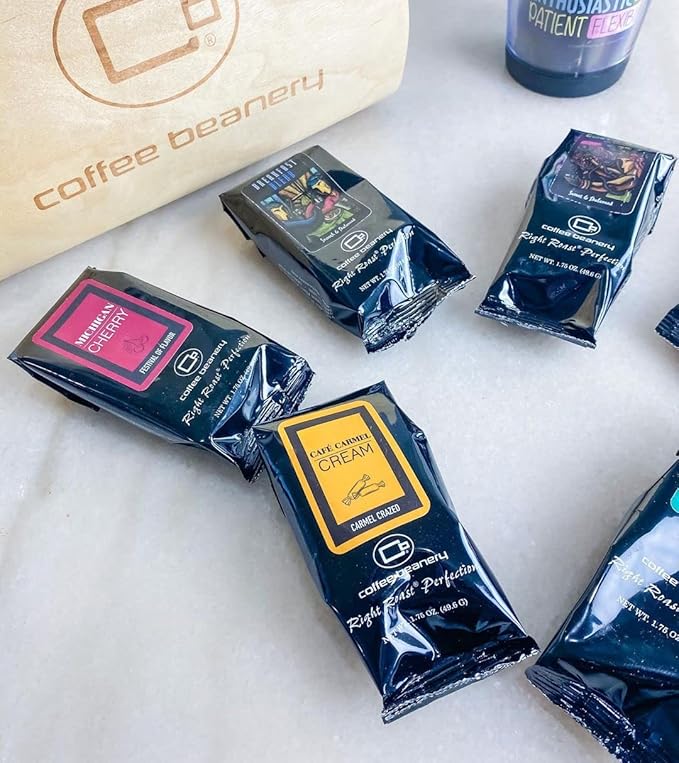 Taste of Coffee Beanery, Gourmet Coffee Gift Basket, 12 One Pot Samples