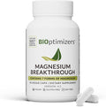 BIOptimizers Magnesium Breakthrough Supplement with 500mg - 7 Forms of Magnesium: Glycinate, Malate, Citrate, and More - Natural Support for Sleep and Cognitive Function -90 Capsules- Calming Vitamins