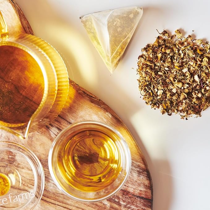 CHAMOMILE CITRUS Herbal Teas (50 Sachet Pouch) | Naturally Sweet, Calming and Caffeine Free |Organic, Fair Trade and Kosher Certified | Gives Back 100% of Profits