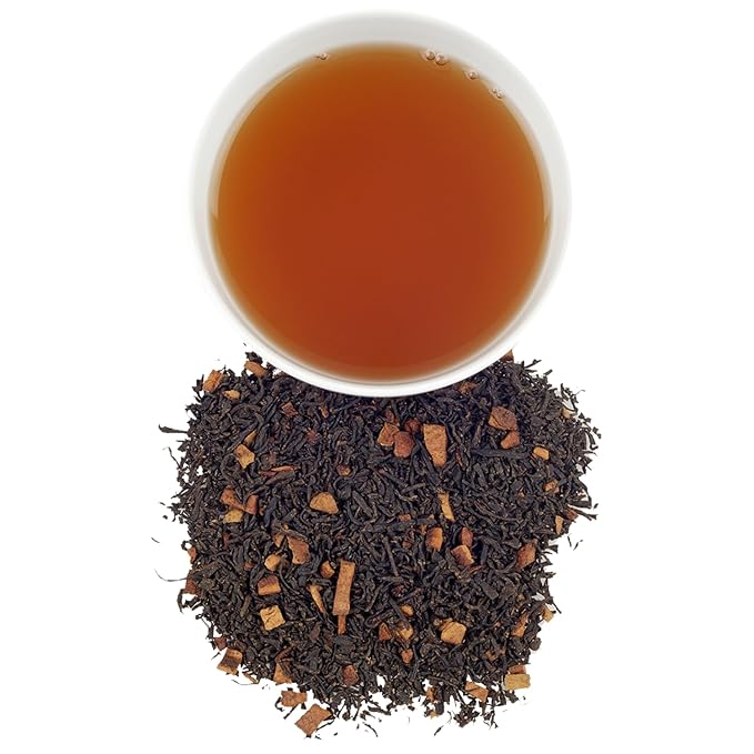 Harney & Sons Hot Cinnamon Spice Black Tea, with Orange Peel, Cinnamon, and Clove, 16 Oz (Pack of 1)