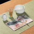 ZentButCool Matcha Set Includes Ceramic Matcha Bowl, Bamboo Whisk (Chasen), Scoop, Stainless Steel Matcha Sifter, And Whisk Holder (White)