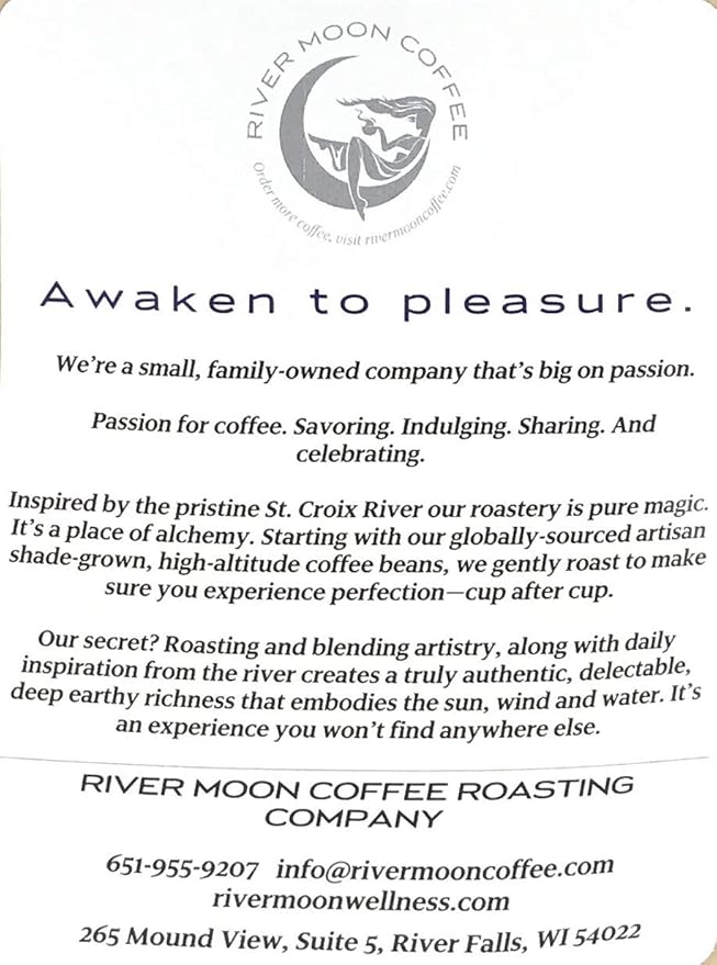 River Moon Coffee, Fade to Black Dark Roast Coffee Beans, 2 lbs, Extra Dark, Low Acidity, Non-GMO, Direct Trade, Fadernauts Blend