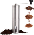 PARACITY Manual Coffee Bean Grinder Stainless Steel Hand Mill Ceramic Burr for Aeropress, Drip Coffee, Espresso, French Press, Turkish Brew, for gift