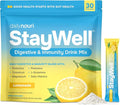 DAILYNOURI StayWell Digestive & Immunity Drink Mix | Supports Gut Health, Digestion, Immunity & Energy | Probiotics, Prebiotics, Colostrum & Daily Vitamins | 30 Stick Packs