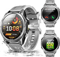 DOOGEE Anywise W1 Smart Watch 5ATM Waterproof Dual-Band GPS Fitness Tracker, 1.43'' AMOLED Screen Men Watches for Android and iPhone, 170+ Sports Modes, Bluetooth Call/18 Days Battery/2 Straps