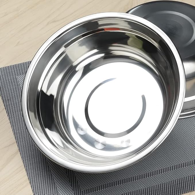 Begale 4-Pack Stainless Steel Mixing Bowls, Metal Prep Bowls