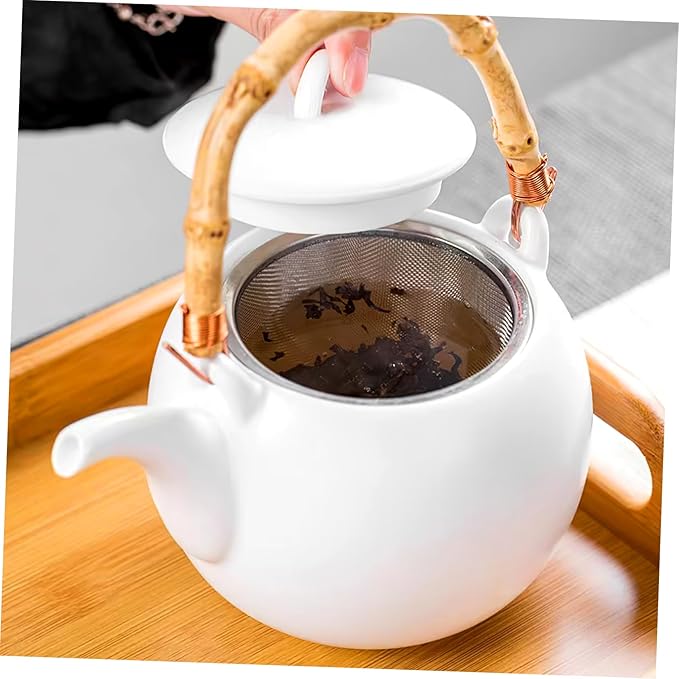 Kichvoe 4pcs Stainless Steel Tea Infuser Teapot Insert Tea Filter Fine Mesh Strainer for Daily Brewing