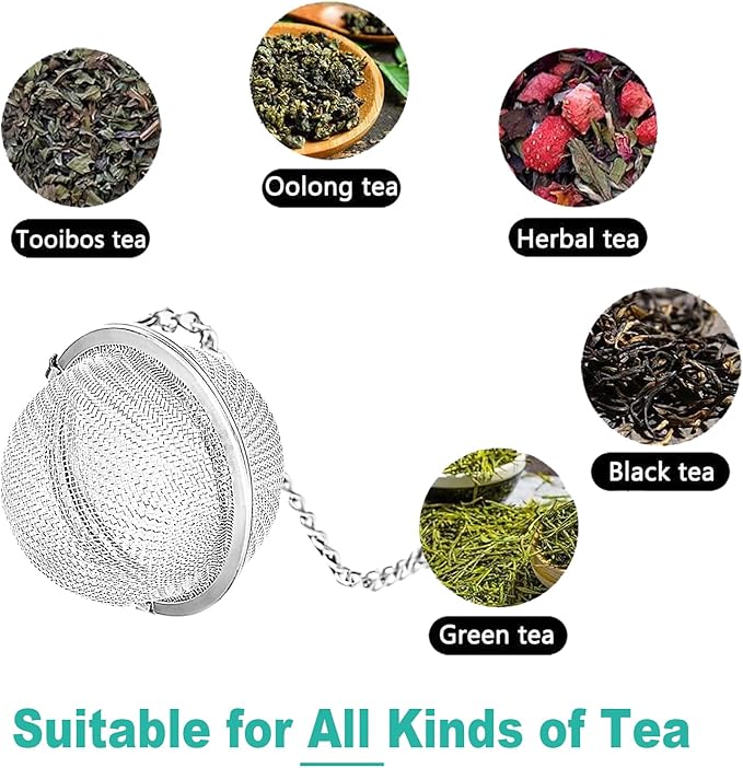 Set of 2 Tea Infuser for Loose Leaf Tea with Butterfly and Flower Charms - Stainless Steel Tea Strainers by NSTaygate