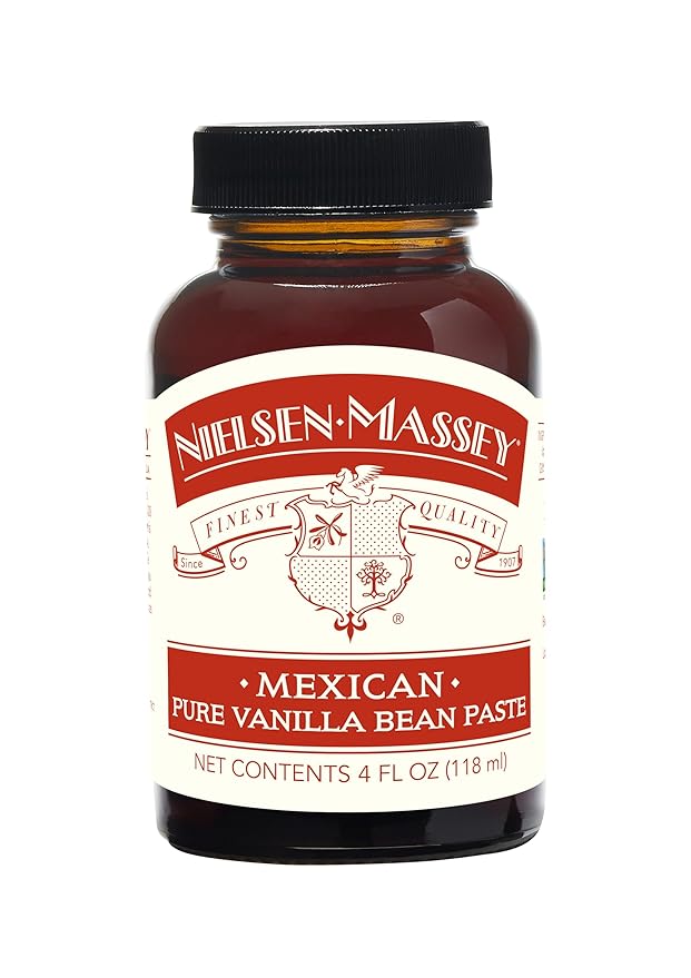 Nielsen-Massey Mexican Pure Vanilla Bean Paste for Baking and Cooking, 4 Ounce Bottle