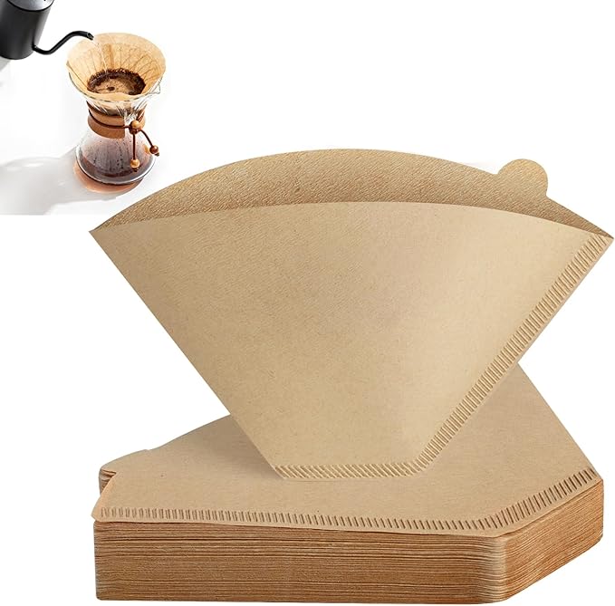 120 Count Cone Coffee Filters #4, Unbleached Size 04 Coffee Filters 8-12 Cup, Disposable Natural Paper Filters, No.4 Cone Filters For Ninja, Pour Over and Drip Coffee Maker
