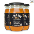Lineage Provisions 100% Organic Raw Unfiltered Honey – 3-Pack (18 oz Glass Jars) – Undetectable Glyphosate, Chemical-Free, Gluten-Free & Non-GMO – Undergoes no heating, processing, straining, or additives – Hand-Harvested Pure Honey