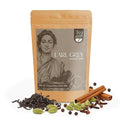 Tealeaf & Co. Earl Grey Masala Chai Loose Leaf Tea (100gm / 3.5oz) - Black Tea With Cardamom, Cinnamon, Black Pepper, Clove & Bergamot Oil - Flavorful Spiced Chai Blend - Low Caffeine - Gluten Free