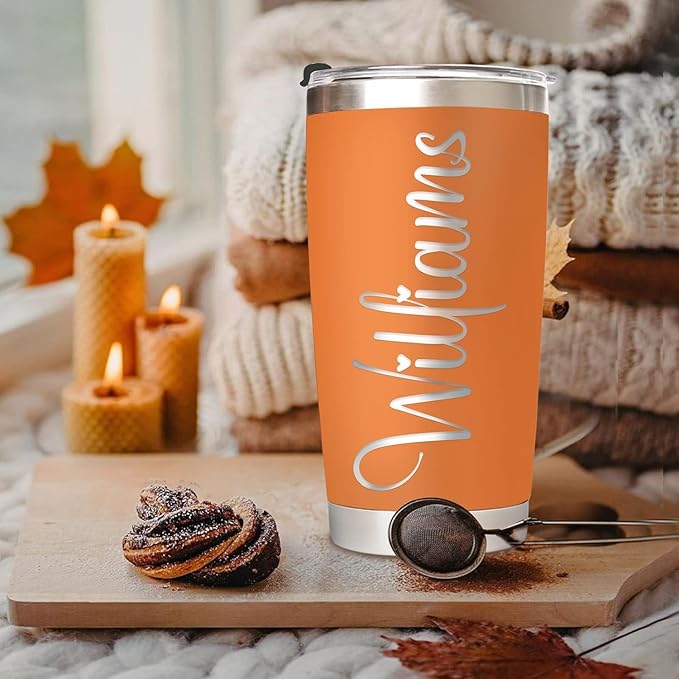 Personalized Tumbler with Text Name, Custom 20oz Bulk Insulated Travel Coffee Mug, Employee Appreciation Birthday Gifts for Women Men Teacher Nurse office Pack (20oz Engraved)