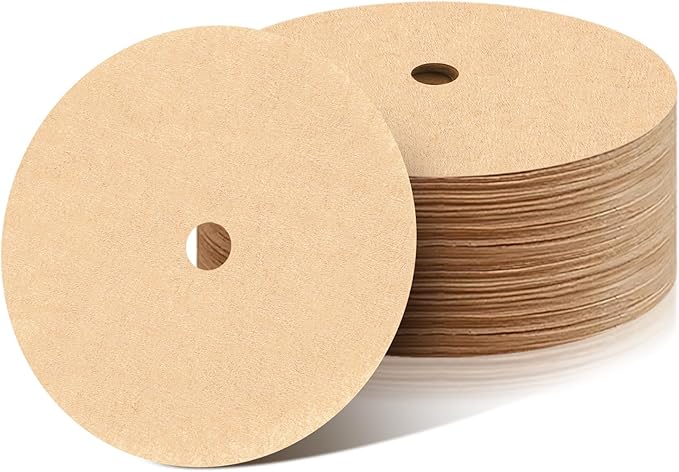 200Pcs Disc Coffee Filters, 3.5in Natural Percolator Coffee Filters for Percolator Coffee Pot and Flat Bottom Basket