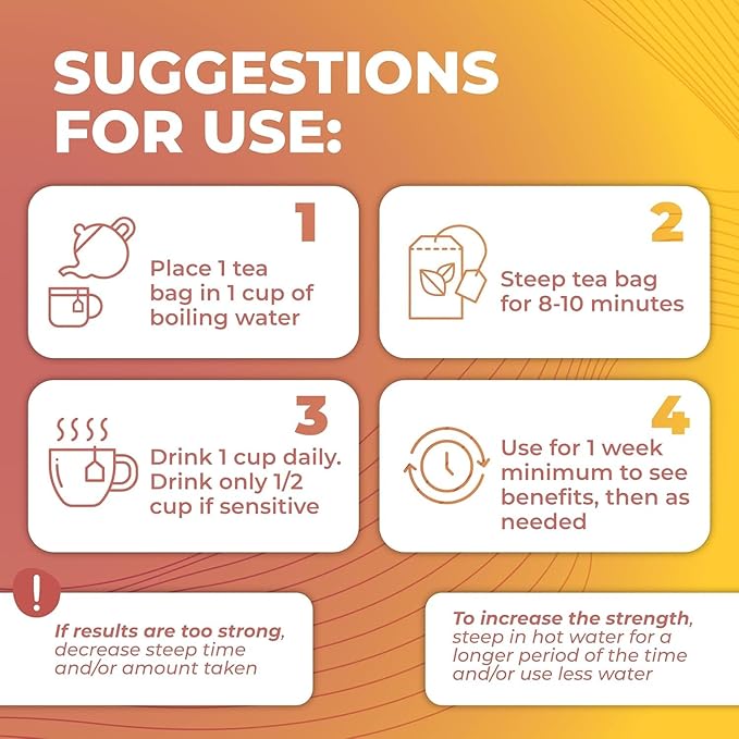 Total Tea SIimming Detox Tea Caffeine Free - 25 Day Detox - Herbal Tea with Chamomile, Hibiscus Tea & Ginger Root for Colon Cleanse – Natural Citrus & Cinnamon Fruit Tea for Digestive Health