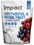 Impact White Monk Fruit & Erythritol Sweetener Blend - Gluten Free, Zero Calories, Net Carbs, Keto, Vegan, Non-GMO - 1 is to 1 Sugar Substitute - 4lbs