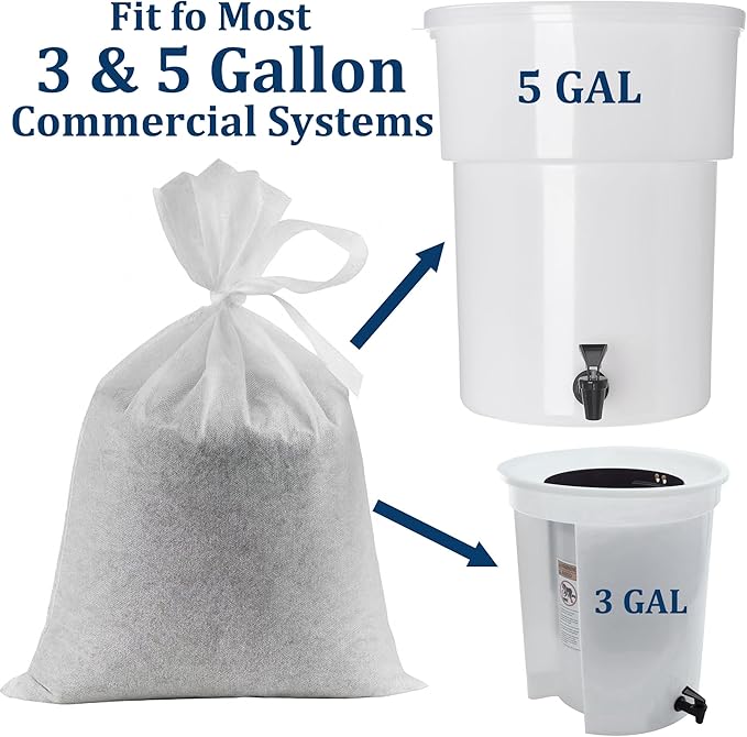 50 Pack 20" x 20" Cold Brew Coffee Filter Bags, Extra Large Disposable Brewing Bags, Non-Woven Fabric Mesh for 1-5 Gallon Cold Brew Systems, Tea, Juice, Home & Commercial Use
