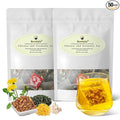 2Bags Chicory And Gardenia Tea Bags Kidney and Liver Tea chicory root Chinese tea With Tuckaho Gardenia Chicory Cassia Seed Mulberry Leaf Dandelion Burdock root Barley (2) Pack/50Bags)