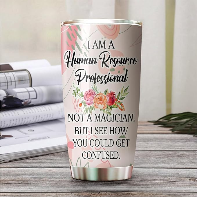 Hurman Resources Tumbler - Stainless Steel 20oz Straw Lid, HR Gifts For Women Men, Human Resources Professional Day Gifts For Coworkers Funny, HR Coffee Cups For Employees Staffs (HR03)