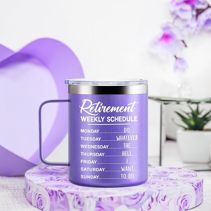 Retirement Gifts for Woman 2025, Funny RetirementCoffee Mugs Gift for Grandma, Retired Presents from Grandkids, Womens 12oz Retirement Mug