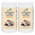 CAcafe Collagen Coffee | Coconut Infused Colombian Blend Coffee with Anti-Aging Collagen | Antioxidants & Natural Energy | 2 Pack