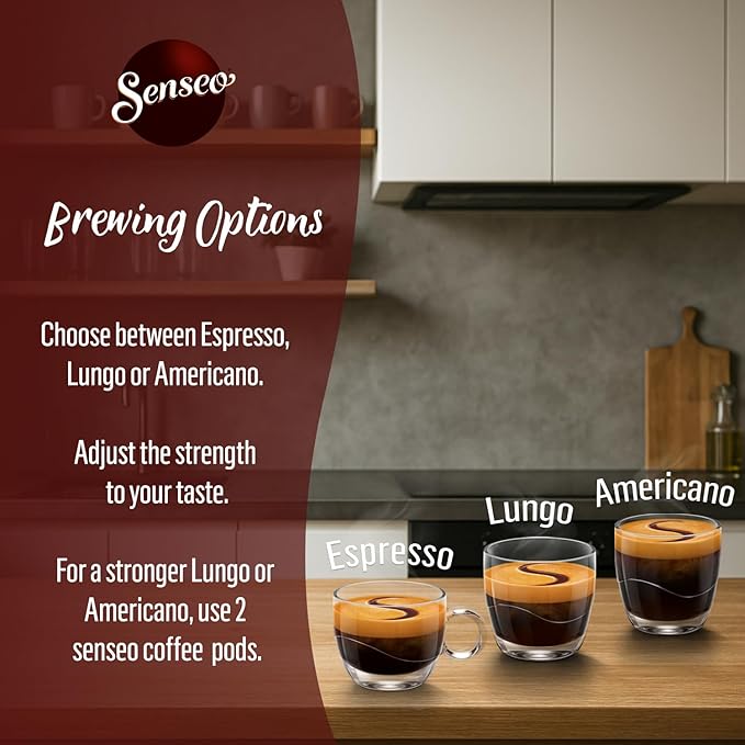 Senseo Strong Dark Roast Coffee Pods – 144 Count (3 Packs) – Bold & Intense Flavor with Rich Crema – Single-Serve Coffee Pads Compatible with Senseo & PeleCom Machines