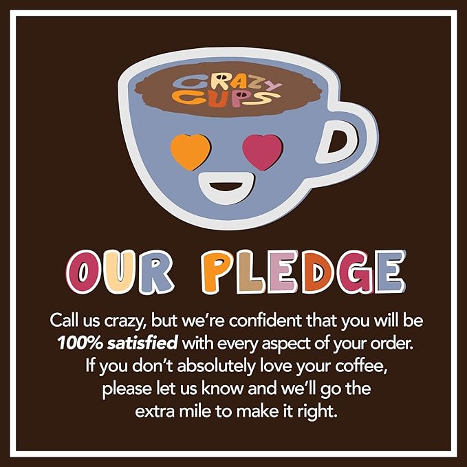 Crazy Cups Flavored Coffee in Single Serve Coffee Pods - Flavor Coffee Variety Pack for Keurig K Cups Machine from Crazy Cups, 30 Count