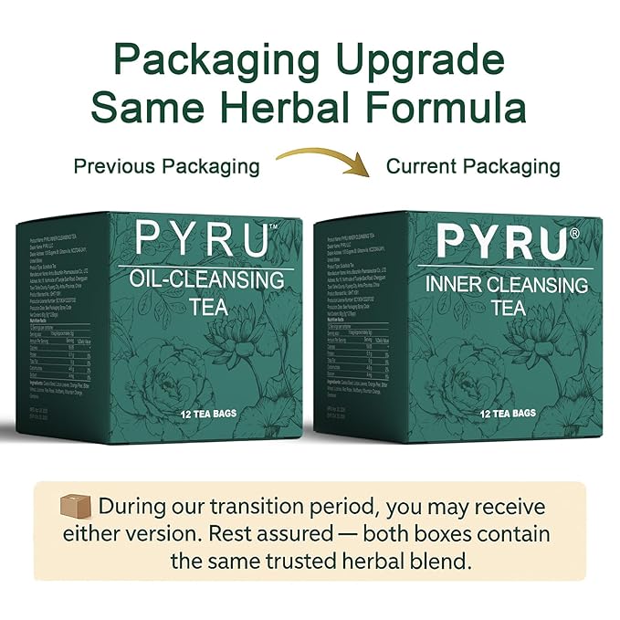 Pyru Tea (2 Pack) : Gentle Essence of Herbs, 12-Pack Box - Pure Ingredients, Natural Herbal Infusion Flavor 2025 Gift Ideas Or Daily Ritual Beverage,No Added Sugar.
