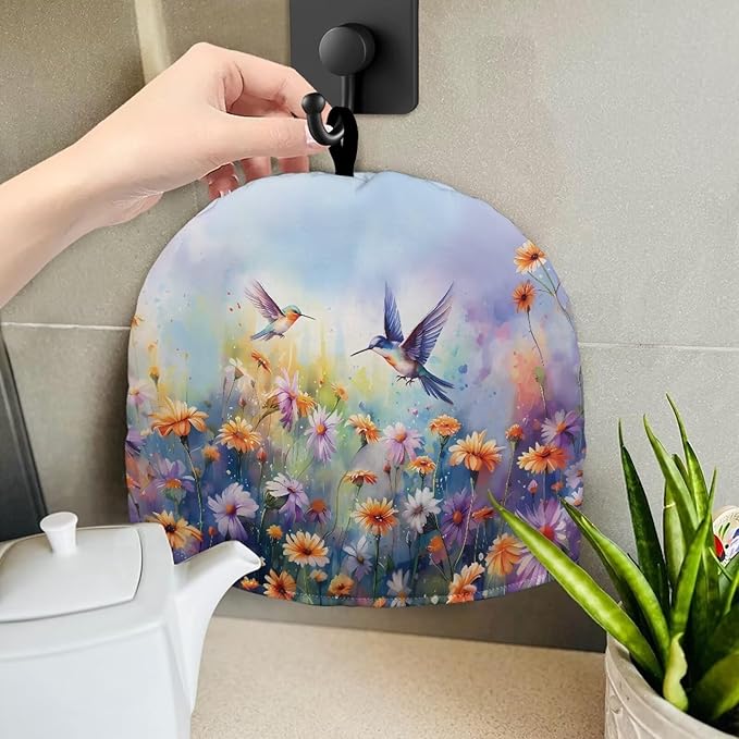 Hummingbird Tea Cozy for Teapot Insulated Sunflower Tea Pot Cozy for Keeping Warm for Woman Tea Cosy for Teapot Home Decorative