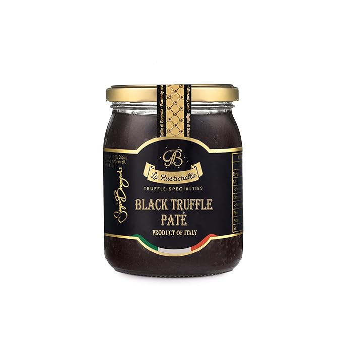 La Rustichella - Black Truffle Patè 17.64 oz (500 gr) - 100% Made in Italy | Vegan, Gluten-Free, Cholesterol-Free